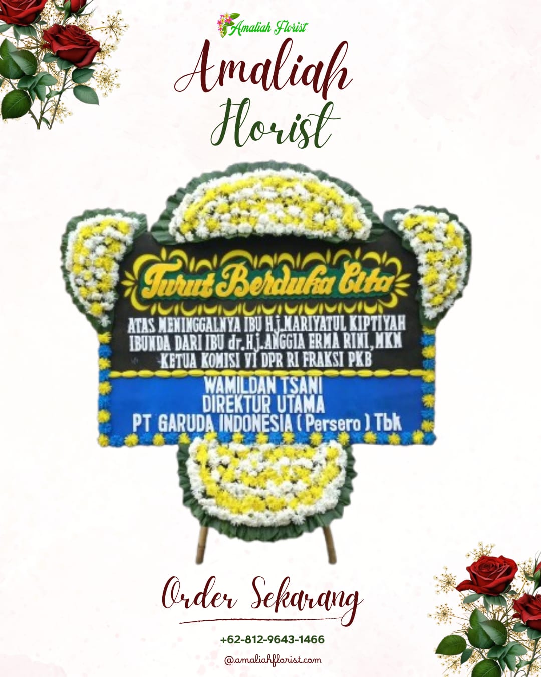 Papan Bunga Duka Kedawung